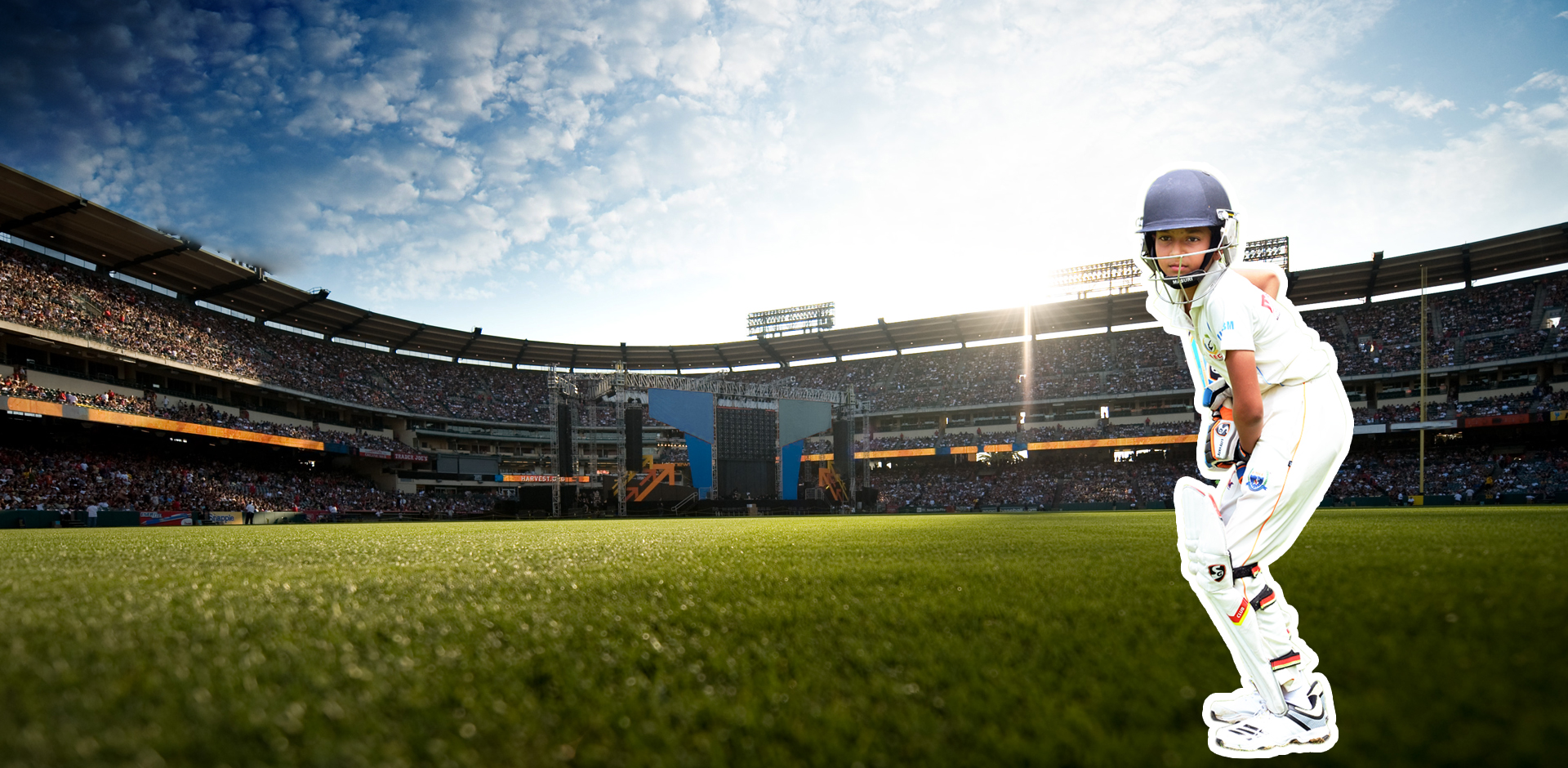 Training session at Challenger Cricket Academy